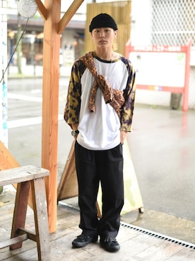 「Ranch standard（ランチスタンダード）のアイテム」を使った、417さん（メンズ・168cm）の夏コーディネート