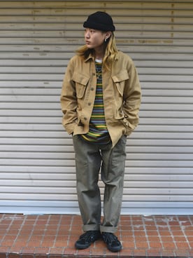 ジャケット アウターを使った 低身長 のメンズ人気ファッションコーディネート Wear