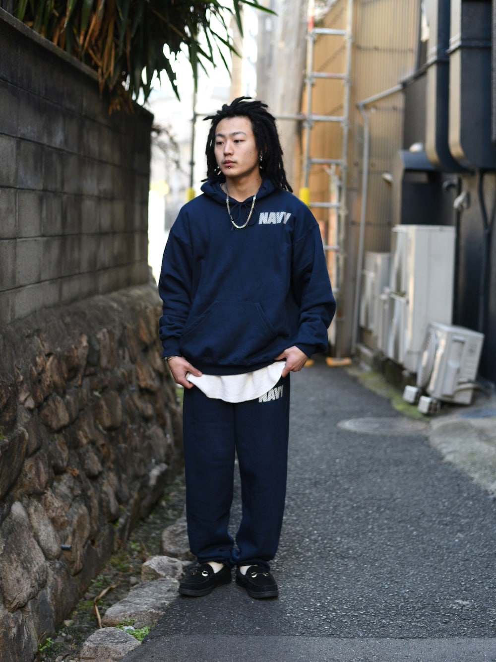 417｜US NAVYのパーカーを使ったコーディネート - WEAR