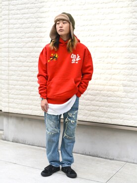 赤パーカー のメンズ人気ファッションコーディネート Wear 赤パーカー のメンズ人気ファッションコーディネート Wear