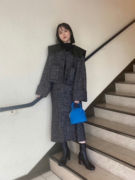 「MURUA（ムルーア）のアイテム（スカート）」を使った、MURUAさん（レディース・160cm）の秋コーディネート