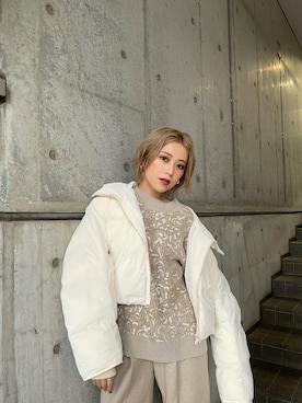 「murua」｜「アイテム（ジャケット/アウター）」を使った、MURUAさん（レディース・160cm）の秋コーディネート