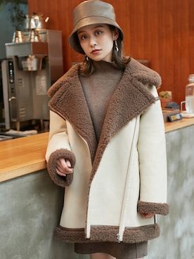 「ミニワンピ」｜MURUAさん（レディース・160cm）の秋コーディネート