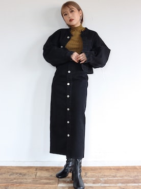 「たすき掛け」｜「アイテム（ブルゾン）」を使った、MURUAさん（レディース・160cm）の夏コーディネート