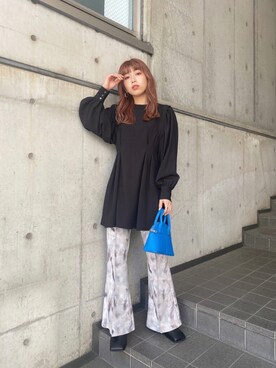 「MURUA（ムルーア）のアイテム（バッグ）」を使った、MURUAさん（レディース・160cm）の秋コーディネート