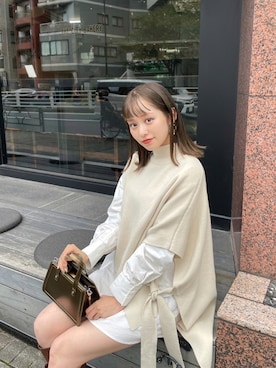 「MURUA（ムルーア）のアイテム（ハンドバッグ）」を使った、MURUAさん（レディース・160cm）の秋コーディネート