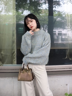 「MURUA（ムルーア）のアイテム（ハンドバッグ）」を使った、MURUAさん（レディース・160cm）の秋コーディネート