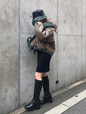 「murua」｜「アイテム（ジャケット/アウター）」を使った、MURUAさん（レディース・160cm）の秋コーディネート