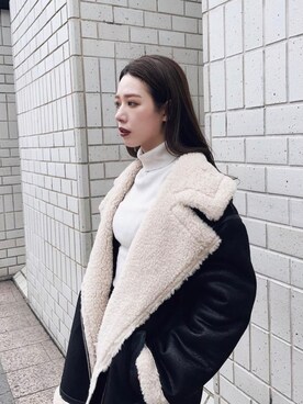 「たすき掛け」｜「アイテム（ブルゾン）」を使った、MURUAさん（レディース・160cm）の夏コーディネート