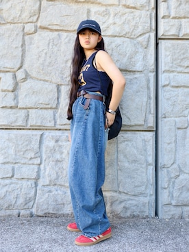 「アイテム（チャーム）」を使った、花音さん（キッズ・149cm）の夏コーディネート