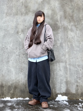 「ap retro（アプレトロ）のアイテム」を使った、花音さん（キッズ・150cm）の冬コーディネート