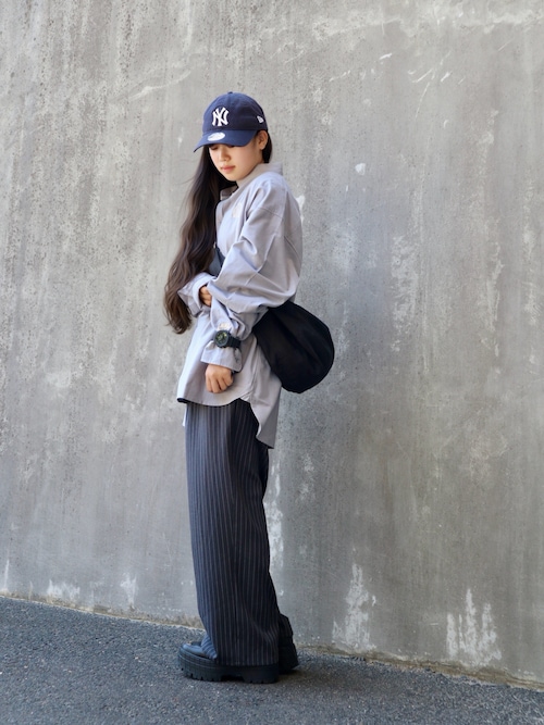 「NIKE(ナイキ)のNIKE ナイキ M CLB OXFORD LS NCC ロングスリーブ シャツ IQ6244 067CMT GY/SNDRF(シャツ/ブラウス)」を使った、花音さん(キッズ・152cm)の秋コーディネート