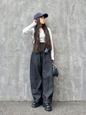 「Heather（ヘザー）のアイテム」を使った、花音さん（キッズ・150cm）の春コーディネート