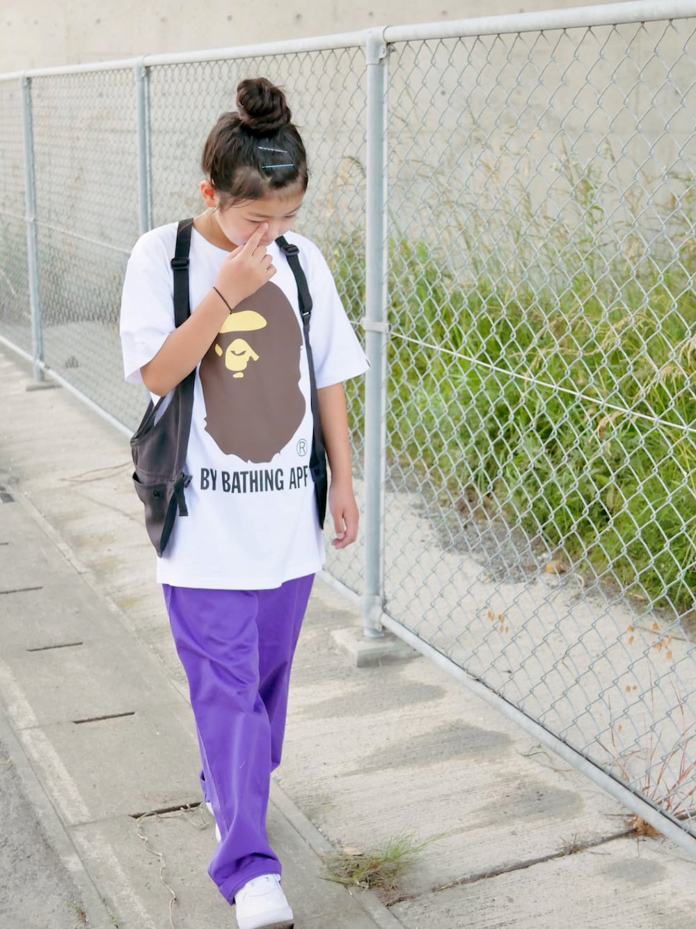 花音さんの「BY BATHING APE TEE M（A BATHING APE）」を使ったコーディネートの1枚目の写真