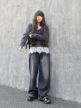 「アイテム（アクセサリー）」を使った、花音さん（キッズ・150cm）の春コーディネート