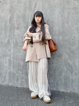 「アイテム（アクセサリー）」を使った、花音さん（キッズ・150cm）の春コーディネート