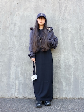 「アイテム（キャップ）」を使った、花音さん（キッズ・150cm）の春コーディネート