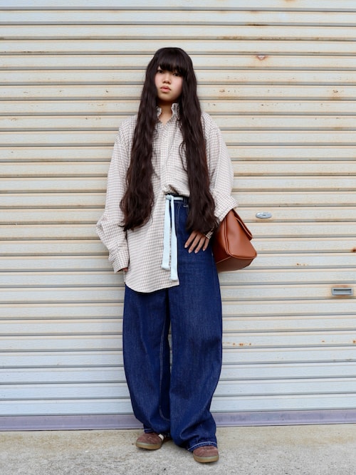 セール】大人カジュアルをお洒落に格上げ。ドロスト紐付きカーブ