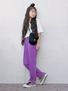 「カラー×コーデ」｜花音さん（キッズ・135cm）の春コーディネート