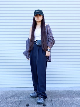 「アイテム（腕時計）」を使った、花音さん（キッズ・149cm）の秋コーディネート