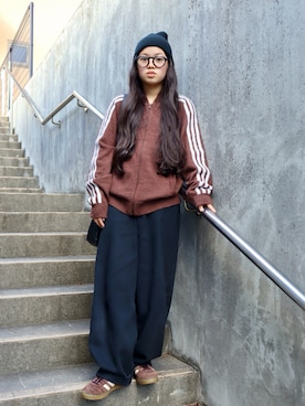 「アイテム（サングラス）」を使った、花音さん（キッズ・149cm）の冬コーディネート