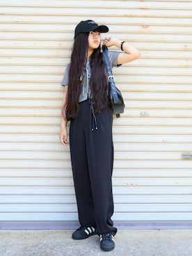 「アイテム（スラックス）」を使った、花音さん（キッズ・149cm）の夏コーディネート