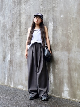 「ciite'（シーテ）のアイテム（アクセサリー）」を使った、花音さん（キッズ・152cm）の夏コーディネート
