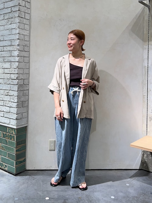 【さらっとした着心地】リネン混ゆったり半袖シャツジャケット