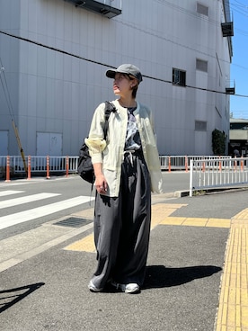 「CIAOPANIC TYPY（チャオパニックティピー）のアイテム（キャップ）」を使った、ayaさん（レディース・158cm）の春コーディネート