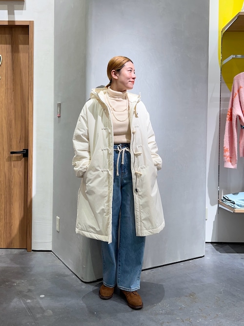 セール】【willow】中綿ダッフルロングコート（ダッフルコート