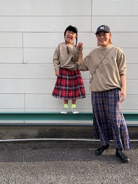 「アイテム（スウェット）」を使った、ayaさん（骨格ウェーブ・レディース・158cm）の秋コーディネート