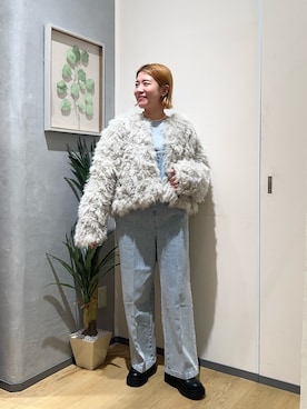 「アイテム（サロペット/オーバーオール）」を使った、ayaさん（レディース・158cm）の秋コーディネート