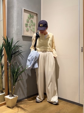 「CIAOPANIC TYPY（チャオパニックティピー）のアイテム（スラックス）」を使った、ayaさん（レディース・158cm）の春コーディネート