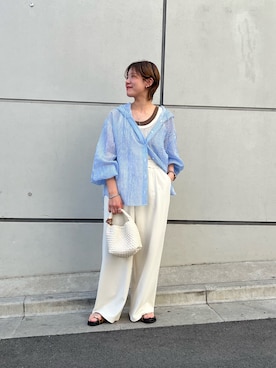 「CIAOPANIC TYPY（チャオパニックティピー）のアイテム（スラックス）」を使った、ayaさん（レディース・158cm）の春コーディネート