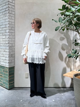 「etsinta（エシンタ）のアイテム」を使った、ayaさん（レディース・158cm）の秋コーディネート