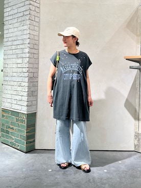 「etsinta（エシンタ）のアイテム」を使った、ayaさん（レディース・158cm）の夏コーディネート