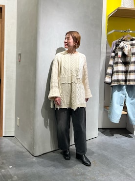 「etsinta（エシンタ）のアイテム」を使った、ayaさん（レディース・158cm）の冬コーディネート