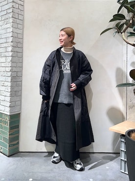 「アイテム（モッズコート）」を使った、ayaさん（レディース・158cm）の秋コーディネート