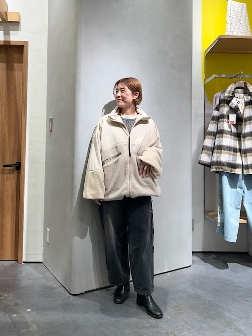 セール】【etsinta/エシンタ】リメイクフリースオーバージャケット