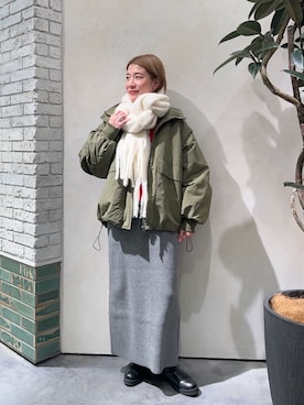 「アイテム（ブルゾン）」を使った、ayaさん（レディース・158cm）の秋コーディネート