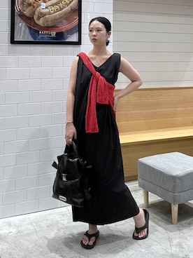 「HEREIAM（ヘレイアム）のアイテム」を使った、ジュネさん（レディース・162cm）の夏コーディネート