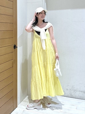 「BAYFLOW（ベイフロー）のアイテム」を使った、ジュネさん（レディース・162cm）の夏コーディネート