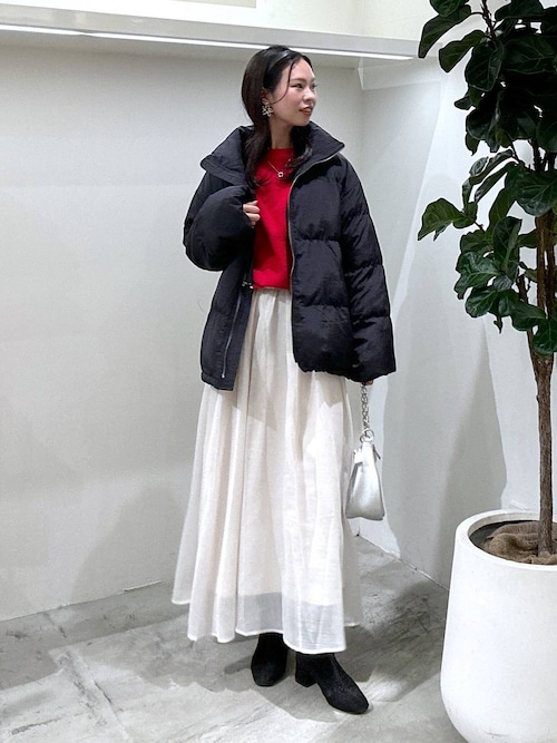 ムーム 確認ページ セール】[軽量!首元まで暖かい]ボリュームパフジャケット