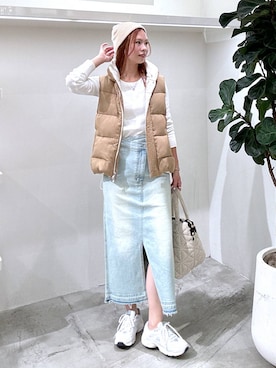「NEW BALANCE（ニューバランス）のアイテム」を使った、ジュネさん（骨格ウェーブ・レディース・162cm）の秋コーディネート