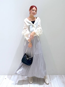 「bijorie」｜「アイテム（アクセサリー）」を使った、ジュネさん（レディース・162cm）の秋コーディネート