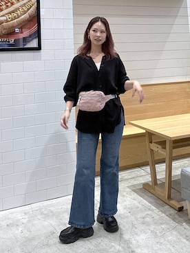 「BAYFLOW（ベイフロー）のアイテム」を使った、ジュネさん（レディース・162cm）の秋コーディネート