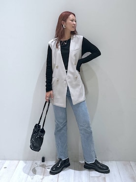 「bijorie」｜「アイテム（アクセサリー）」を使った、ジュネさん（レディース・162cm）の秋コーディネート