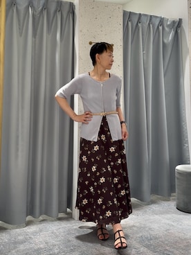 「natural couture（ナチュラルクチュール）のアイテム（ニット/セーター）」を使った、はせきよさん（レディース・158cm）の秋コーディネート