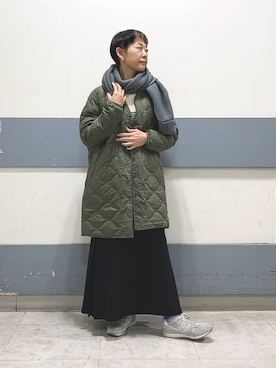 「PUAL CE CIN（ピュアルセシン）のアイテム（ジャケット/アウター）」を使った、はせきよさん（骨格ナチュラル・レディース・160cm）の冬コーディネート
