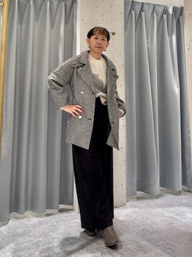 「natural couture（ナチュラルクチュール）のアイテム（その他シューズ）」を使った、はせきよさん（レディース・160cm）の冬コーディネート